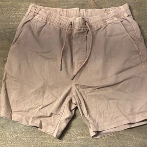 Faherty Men's Light Brown Athletic Shorts